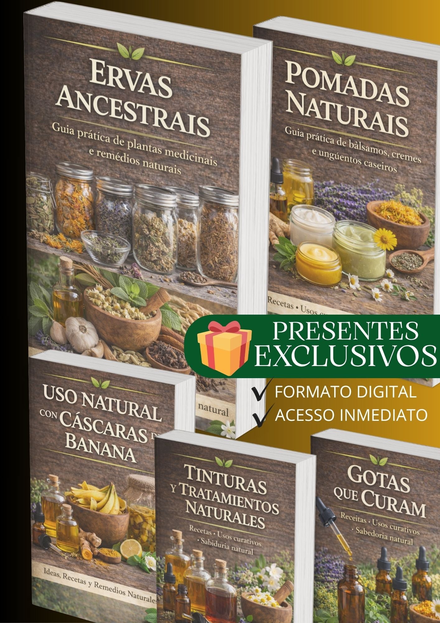 GUIAS DE ERVAS  ANCESTRALES+3 BONOS DE REGALO+SALUD NATURAIS